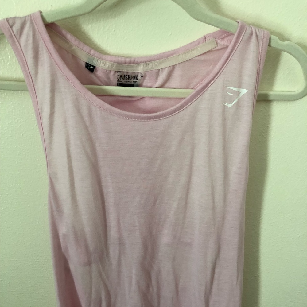 Gymshark Double Back Vest L Chalk Pink